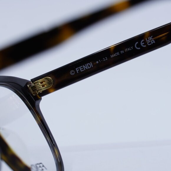 ?️ New Fendi FE50024I 053 Eyeglasses - Dark Havana Frame 52mm main image 7